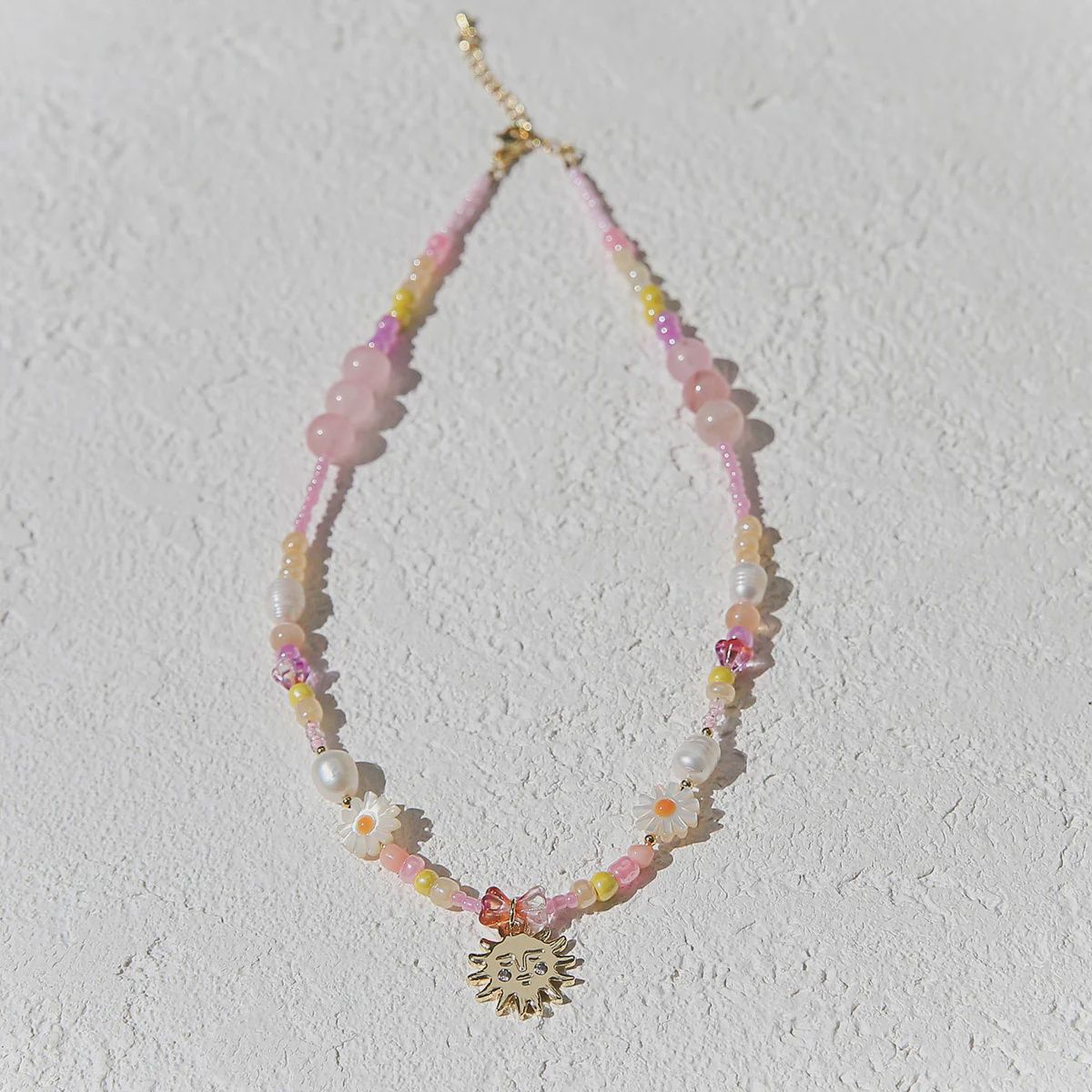 Peach Sun Necklace