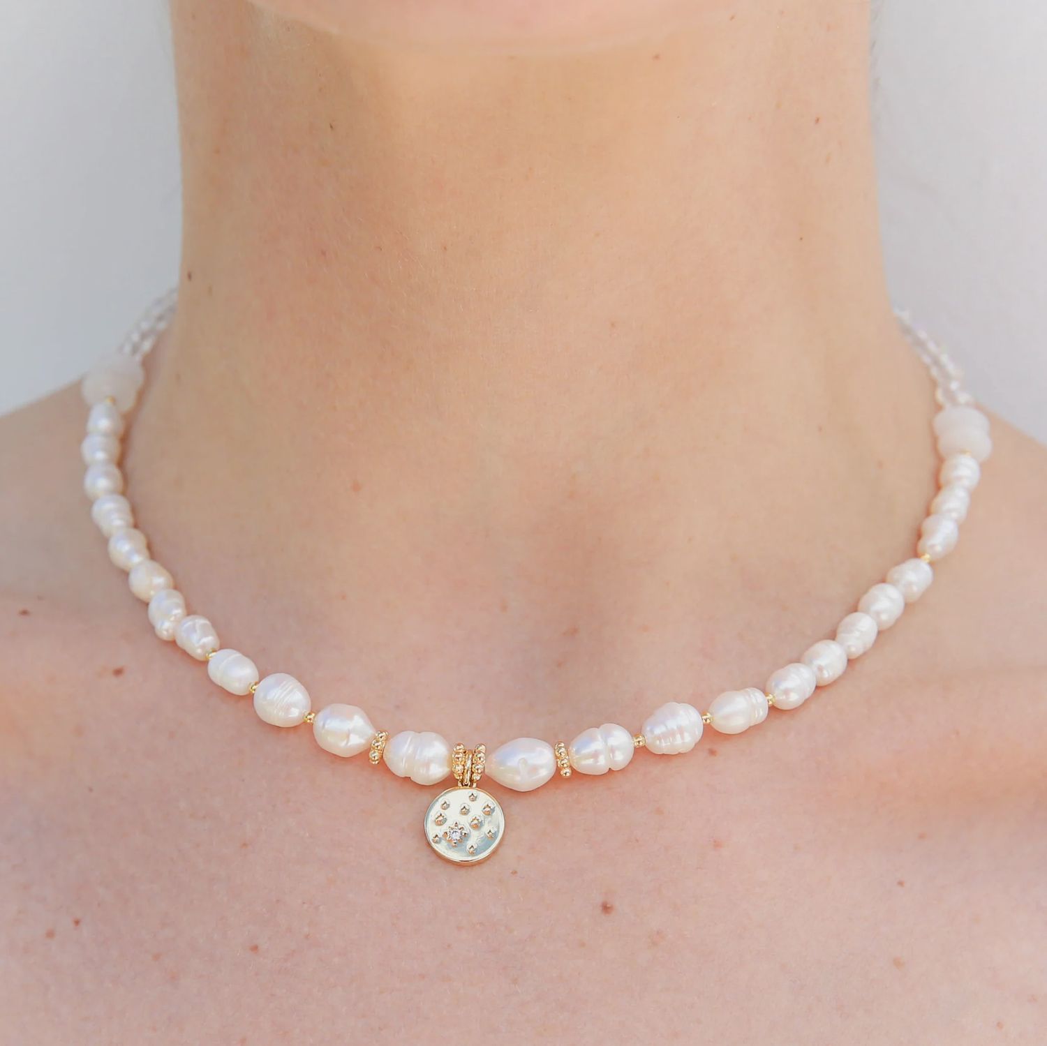 Moon Pearl Necklace