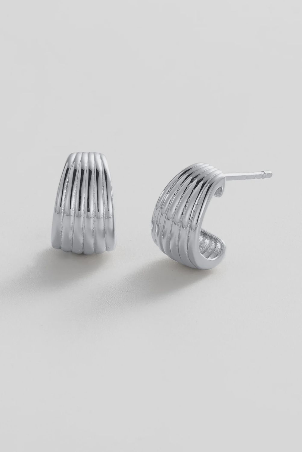 Sasha Hoop Small Silver