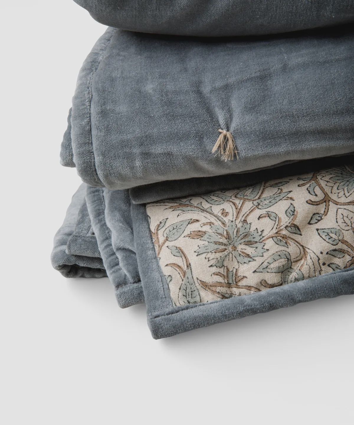 Serena Handblocked Velvet Quilt