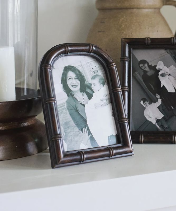 Bamboo Round Photo Frame