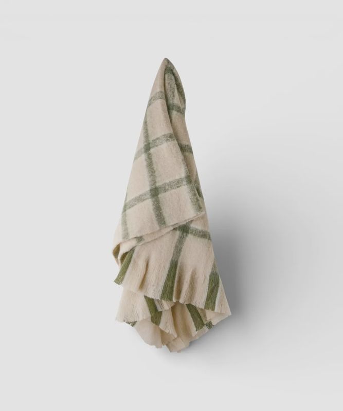 Juniper Check Throw Green