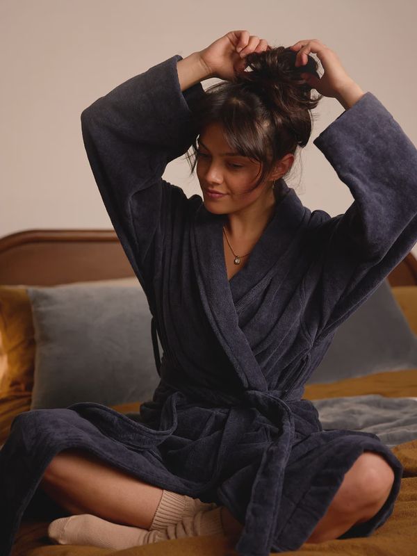 Velour Cotton Robe Night