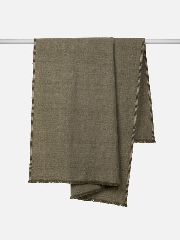 Oslo Lambswool Throw Kale