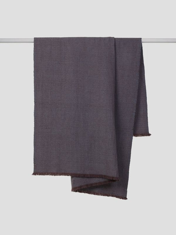 Oslo Lambswool Throw Mahogany