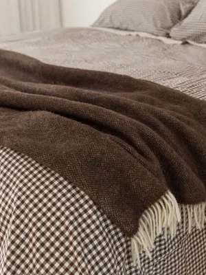 Cocoa Wool Throw