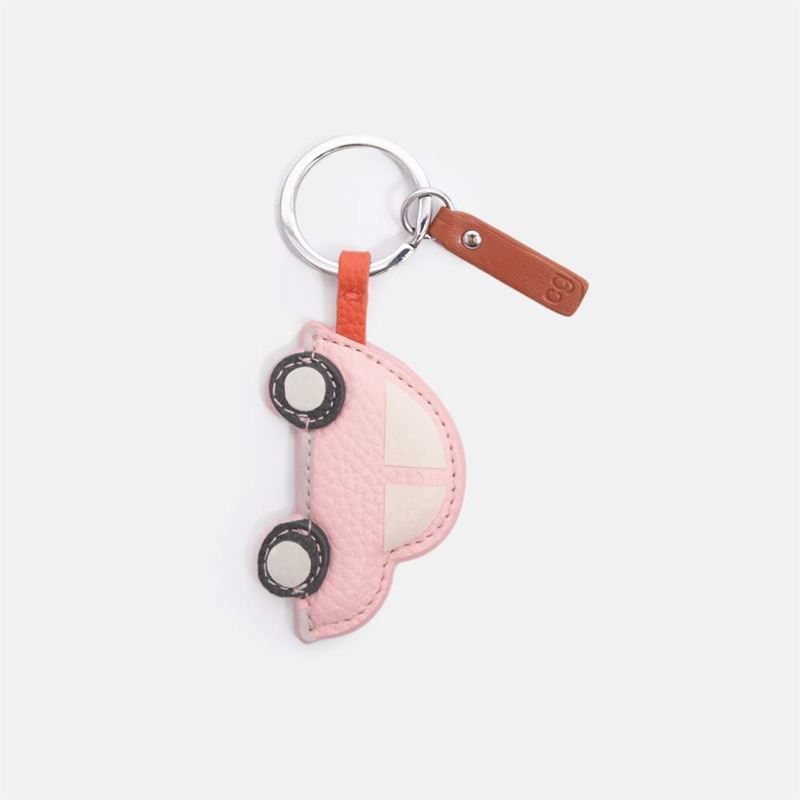 Light Pink Car - Keyring
