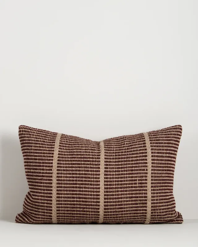 Shore Cushion Claret