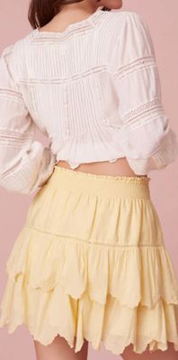 Pastel Yellow Donahue Skirt