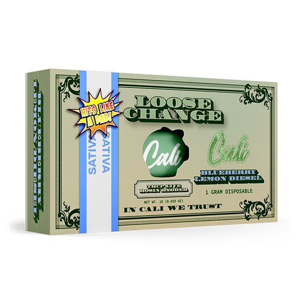 Cali Extract Loose Change Disposable | 1g, Strain: Blueberry Lemon Diesel