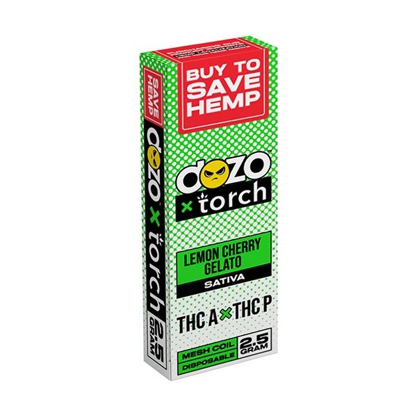 Dozo X Torch Disposable, Flavor: Lemon Cherry Gelato