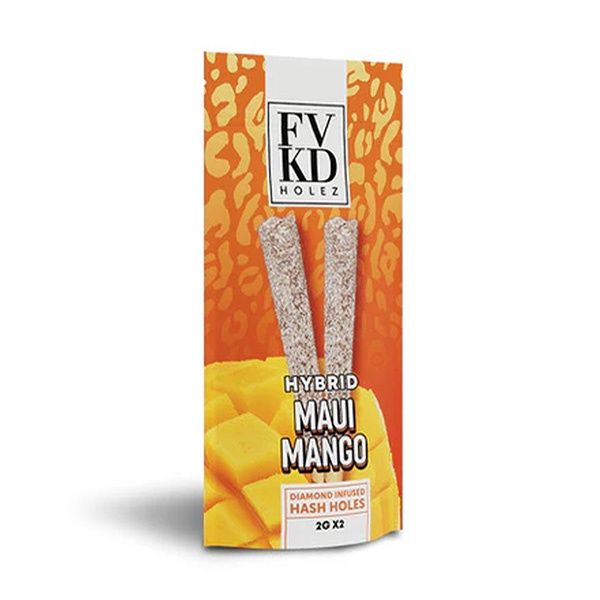 FVKD 2ct 4g Hash Holes Pre Rolls, Strain: Maui Mango