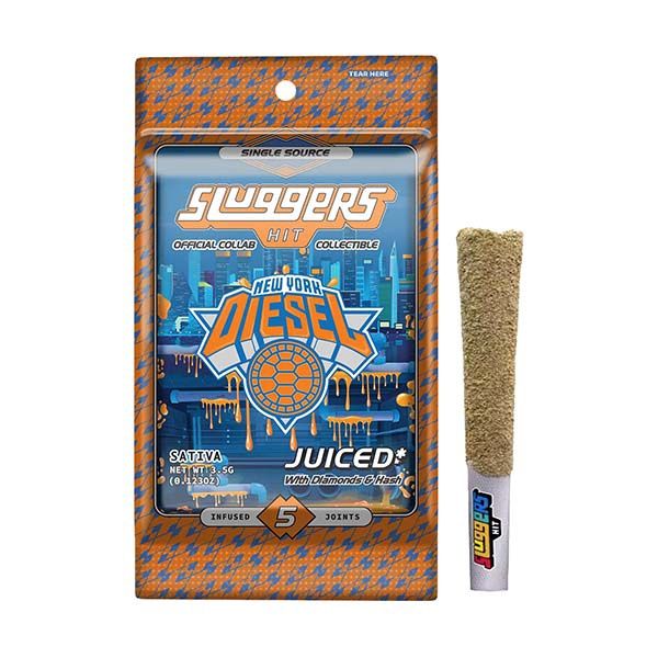 Sluggers 5 Pack THCA Pre Rolls, Flavor: NY Diesel