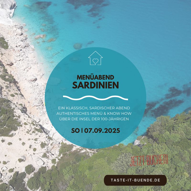 MENÜABEND - Sardischer Abend | Sonntag, 07.09.2025 MENÜABEND - Sardischer Abend | Sonntag, 07.09.2025