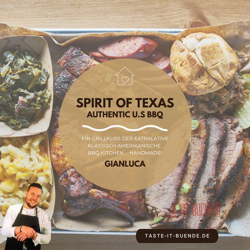 KOCHKURS - BBQ, Spirit of Texas | Sonntag, 06.09.2026 KOCHKURS - BBQ, Spirit of Texas | Sonntag, 06.09.2026