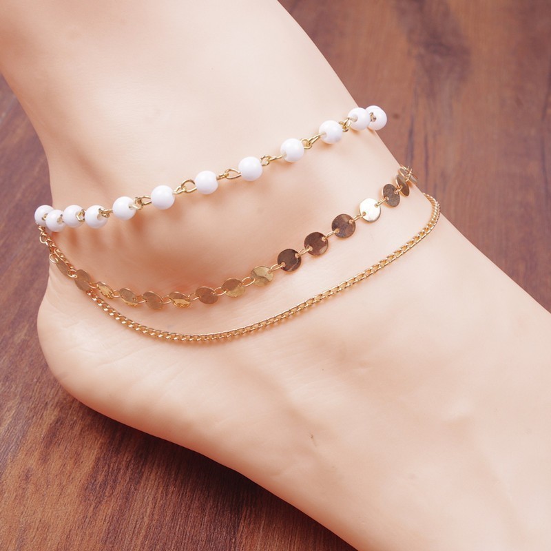 cadena tobillera fashion