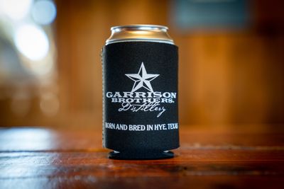 Black Garrison Brothers Neoprene Koozie