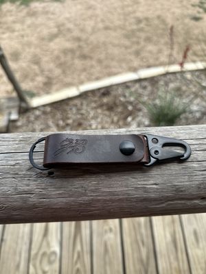 GB Leather Keychain