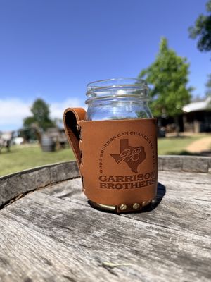 Leather Mason Jar Sleeve
