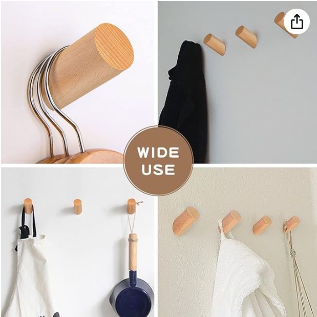 Pegs for hanging coats