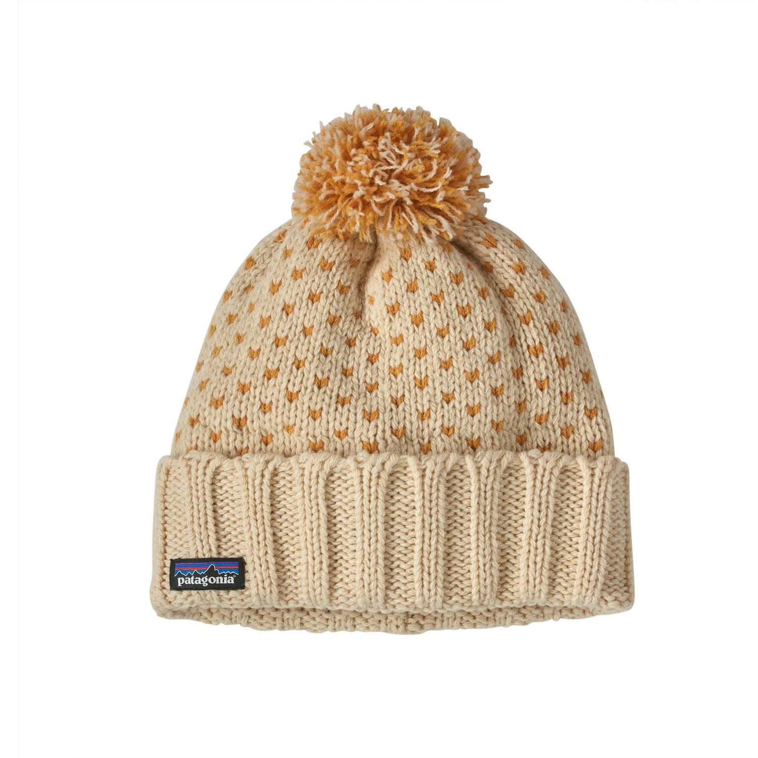 2026 Patagonia Snowbelle Beanie, Color: Simple Dot &amp; Natural