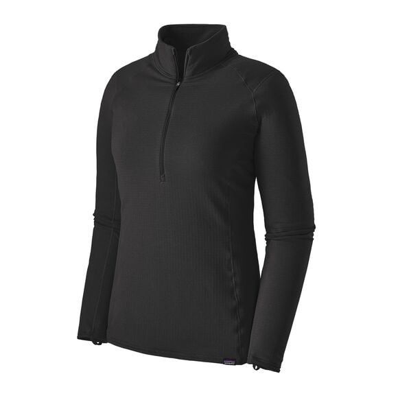 2026 Patagonia W Cap TW Zip Neck, Color: Black, Size: X-Small