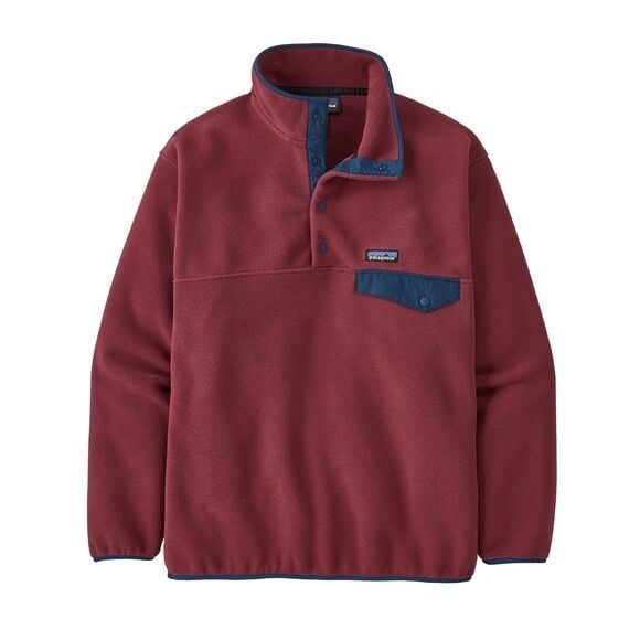 2024 Patagonia M's Synch Snap-T P/O, Color: Sequoia Red, Size: X-Small