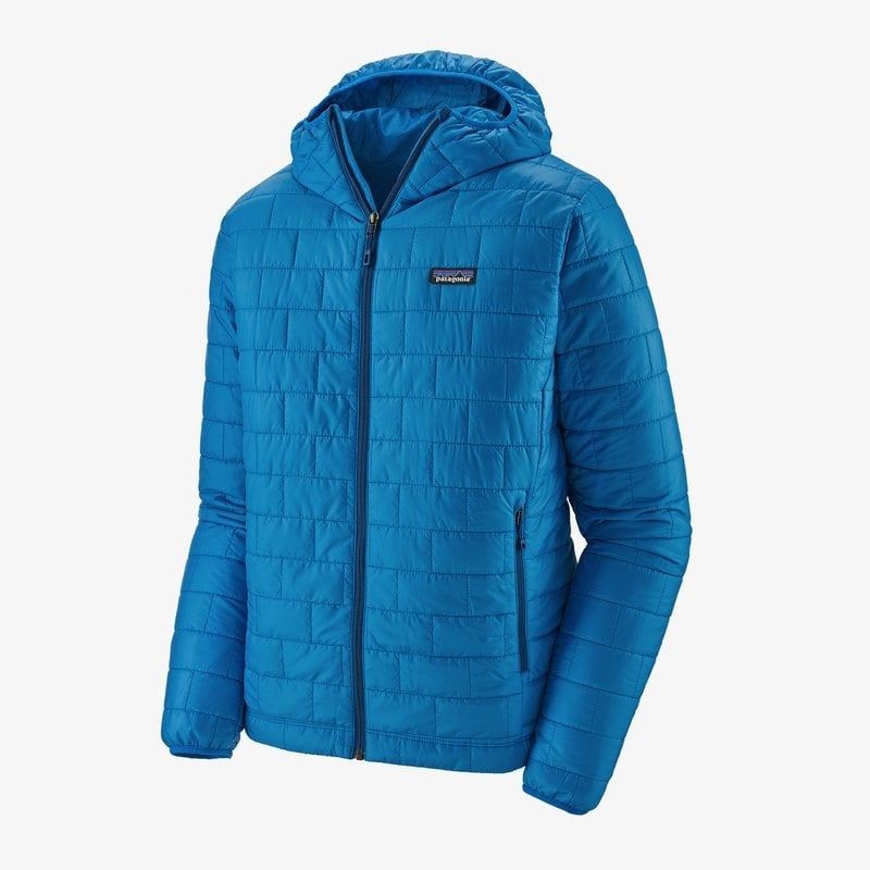 2023 Patagonia M's Nano Puff Hoody, Color: Andes Blue, Size: Small