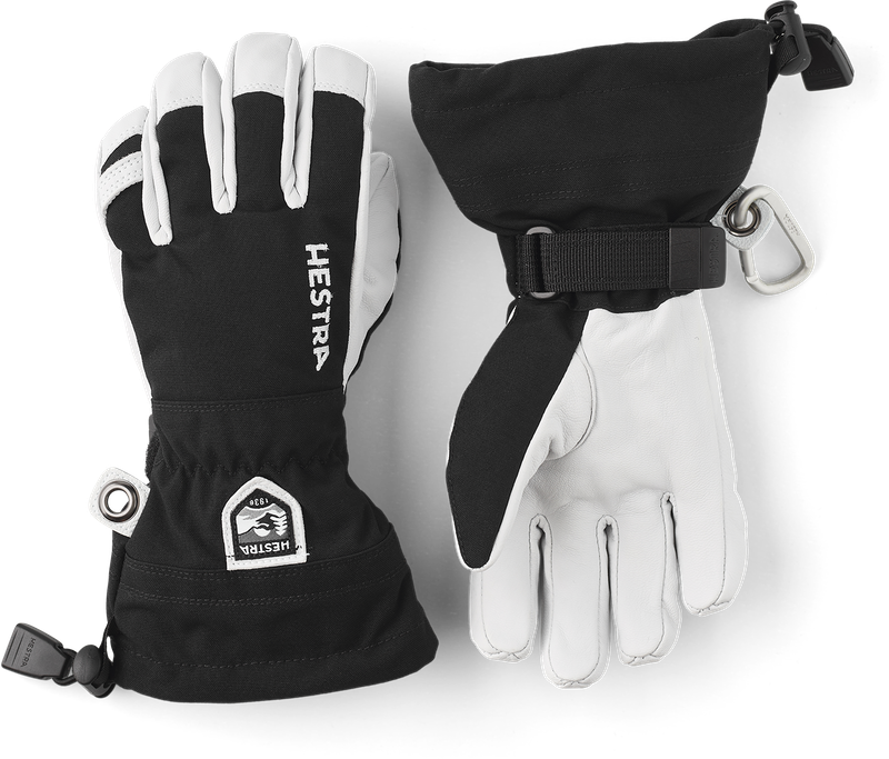 Hestra Jr Heli Ski Glove, Color: Black, Size: 3