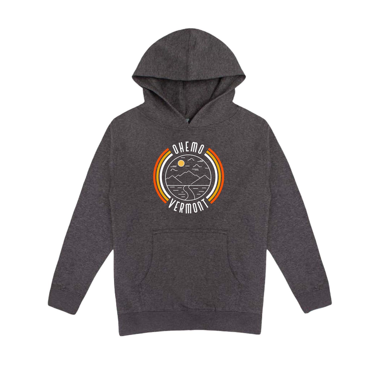 2024 *Y Hoodie Okemo Flyer, Color: Charcoal Heather, Size: Small
