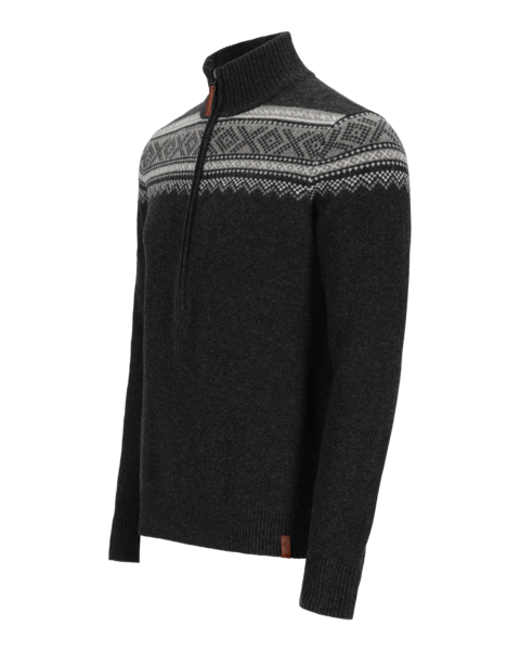 2024 Obermeyer M Redwood 1/2 Zip Sweater, Color: Basalt, Size: Small