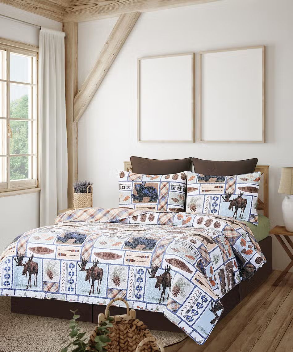 2024 C&amp;F Home Oakley Lodge Reversible Quilt, Size: Full/Queen