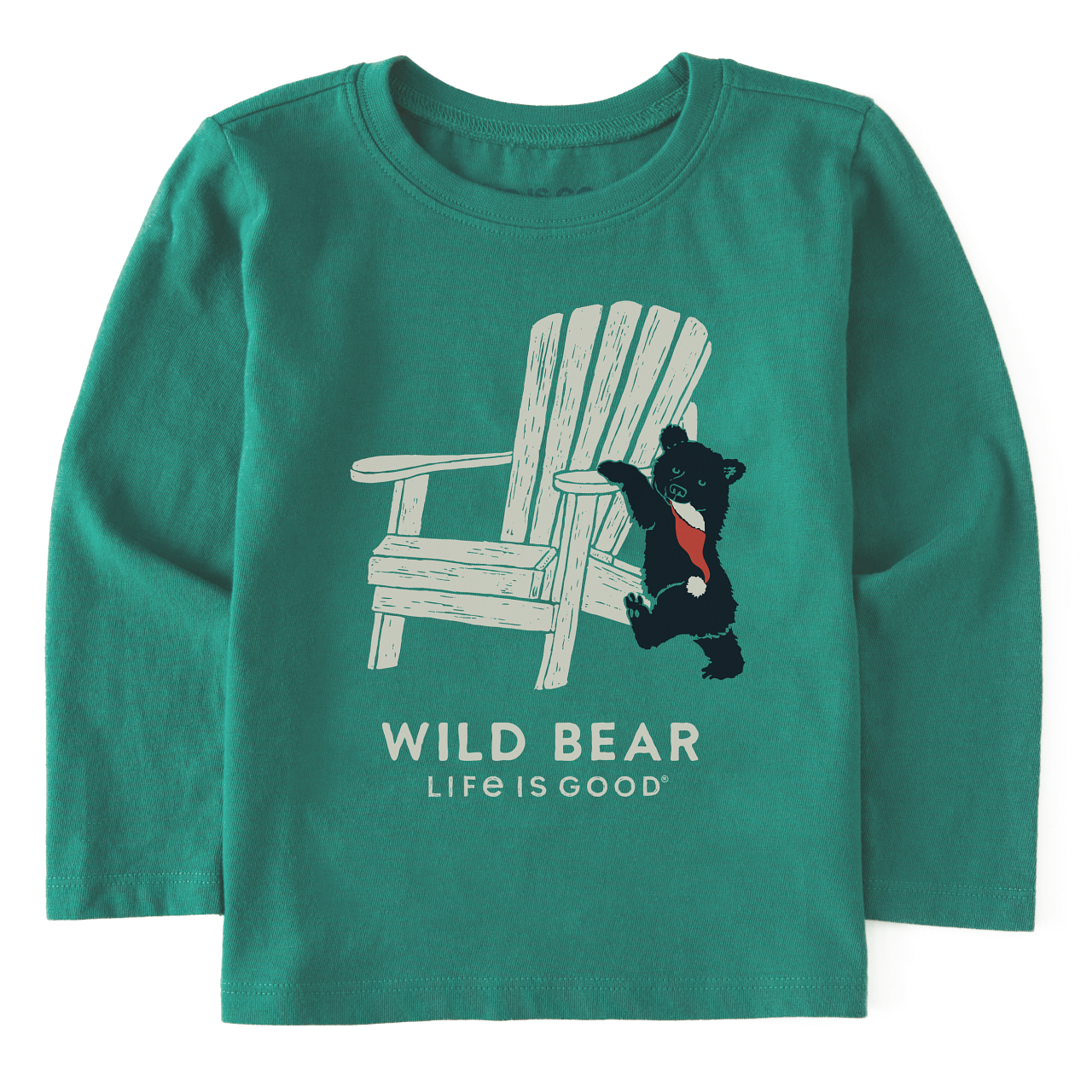 2023 LIG T LS CRUSHER TEE HOLIDAY ADIRONDA, Color: Spruce Green, Size: 2T