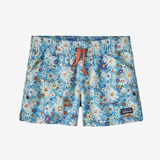 2023s Patagonia K Costa Rica Baggies Shorts 3&quot;, Color: Primavera Lago Blue, Size: X-Small