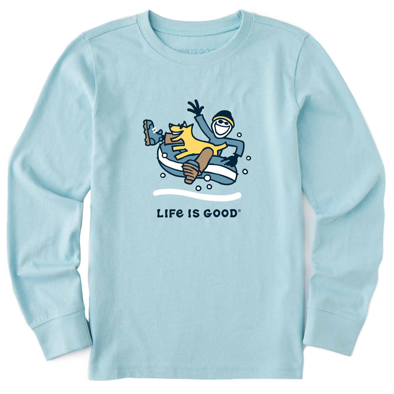 2023 LIG K LS CRUSHER TEE JAKE &amp; ROCKET SN, Color: Beach Blue, Size: X-Small
