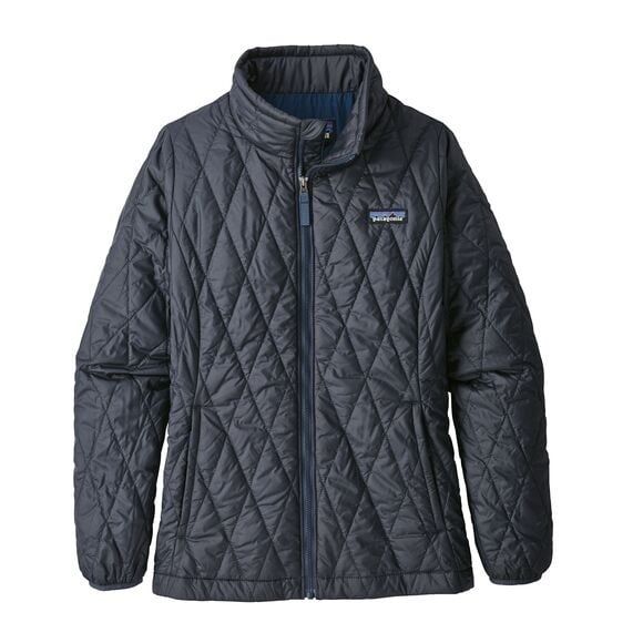 2025 Patagonia K&#39;s Nano Puff Diamond Quilt Jkt, Color: Smolder Blue, Size: X-Small