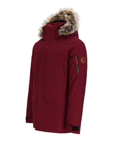 2024 Obermeyer M Ridgeline Jkt w/ Faux Fur, Color: Mars, Size: Small