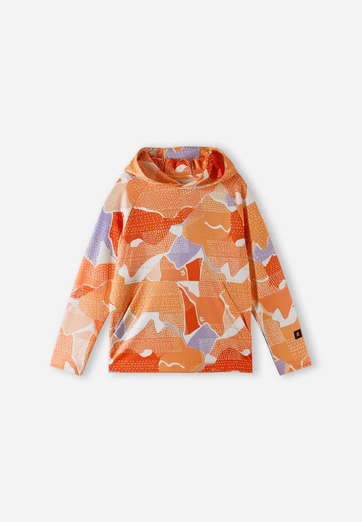 2023s Reima T/Y Lupaus  Hoodie, Color: Orange Peach, Size: 4T