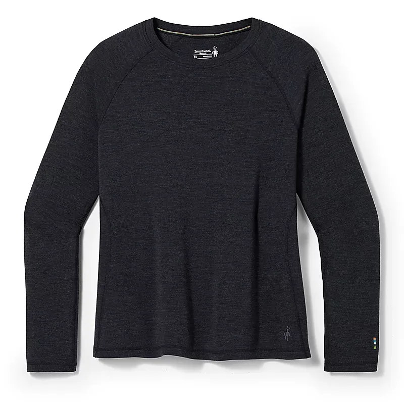 2025 SW W Classic Thermal Merino Base Layer Crew Plus, Color: CHARCOAL HEATHER, Size: X-Large