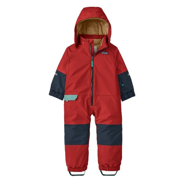 2024 Patagonia Baby Snow Pile One-Piece, Color: Touring Red, Size: 6M