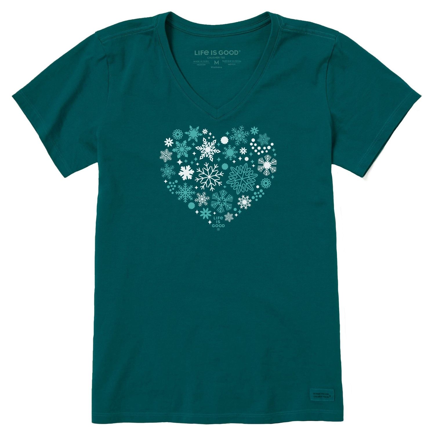 2024 LIG W CRUSHER SSV SNOWFLAKE HEART , Color: Mallard Green, Size: Small