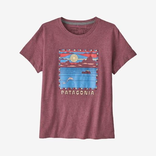 2023s Patagonia W&#39;s Summit Swell Responsibili-Tee, Color: Evening Mauve, Size: Small