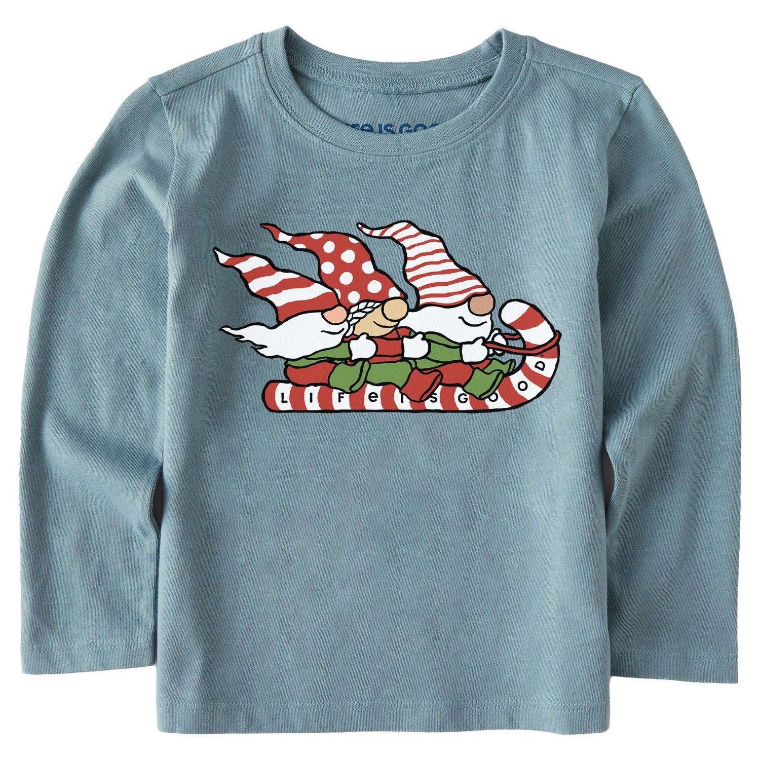 2024 LIG T LST GNOME TOBOGGAN RIDE, Color: Smoky Blue, Size: 2T