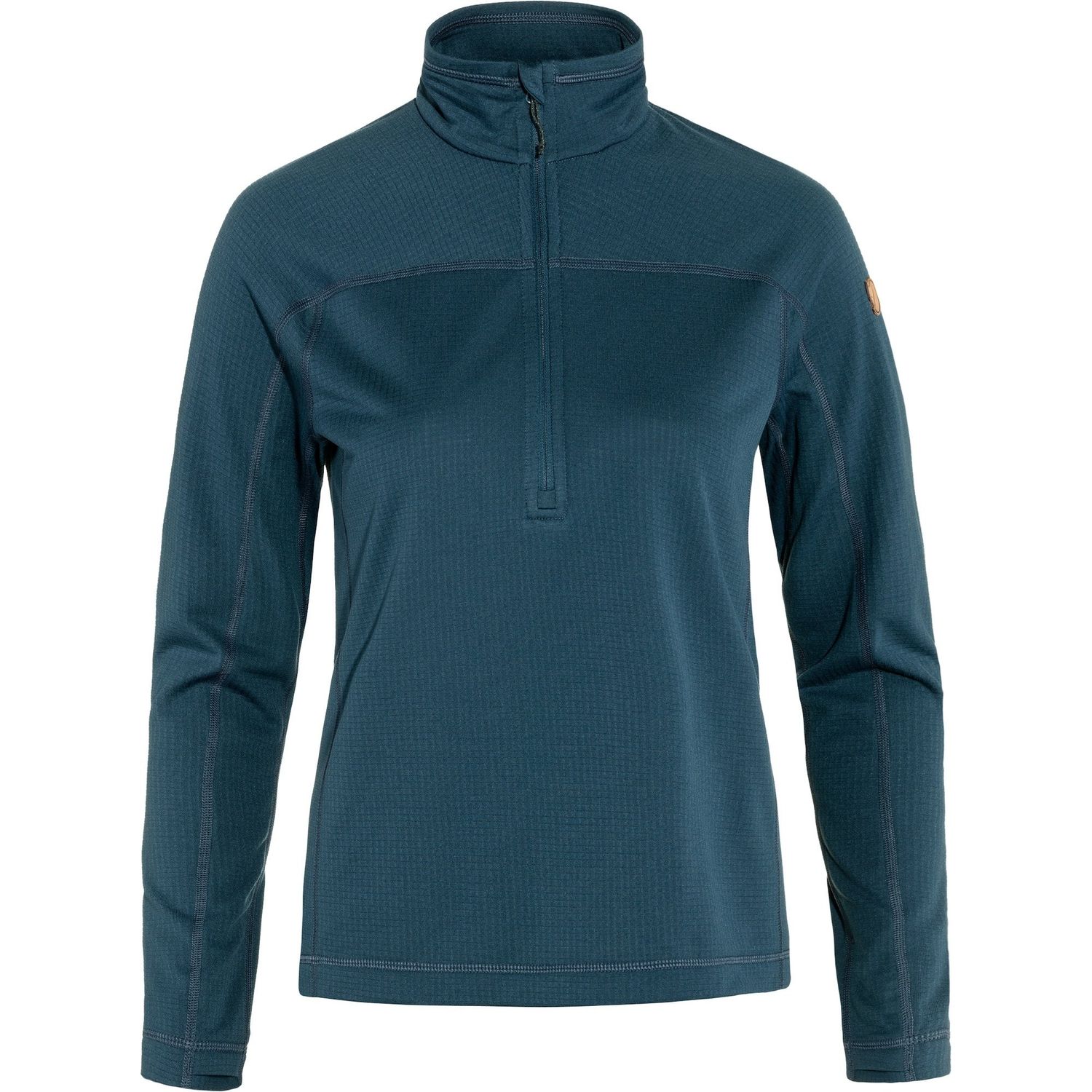 2024s Fjallraven W Abisko Lite Fleece Half Zip, Color: Indigo Blue, Size: Small