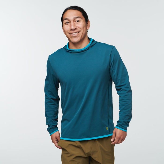 2024s M Cotopaxi Sombra Sun Hoodie, Color: Deep Ocean, Size: Small