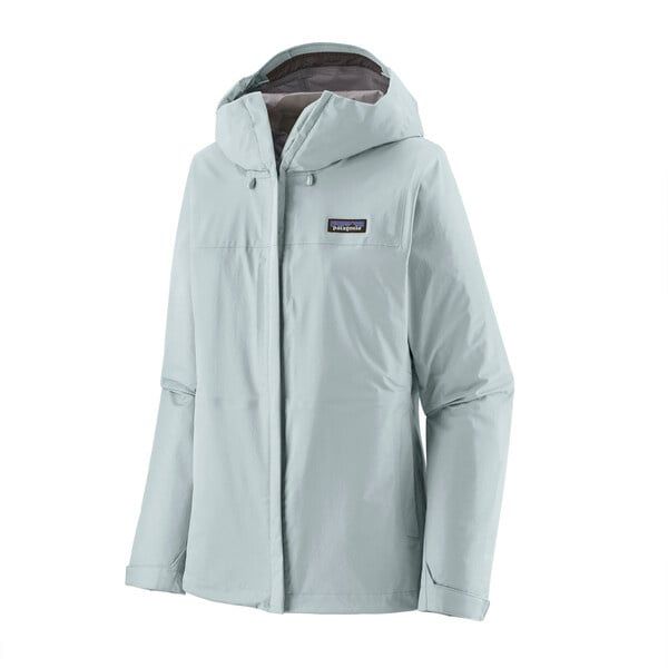 2025s Patagonia W's Torrentshell 3L Rain Jkt, Color: Chilled Blue, Size: X-Small