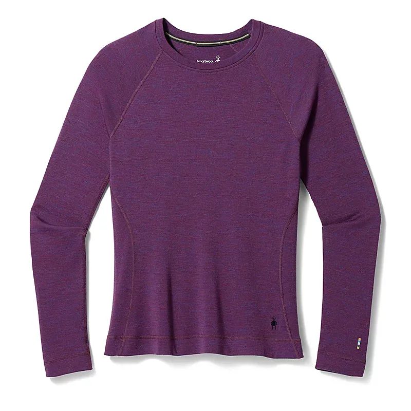 2026 Smartwool W Classic Thermal Merino Crew, Color: PURPLE IRIS HEATHER, Size: X-Small