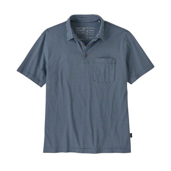 2024s Patagonia M&#39;s Daily Polo, Color: Fathom Stripe New Navy, Size: X-Small