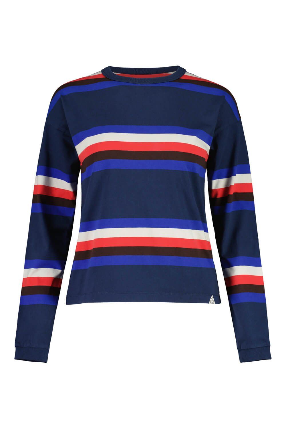 2024 Maloja TOP Karroster, Color: midnight stripe, Size: Small