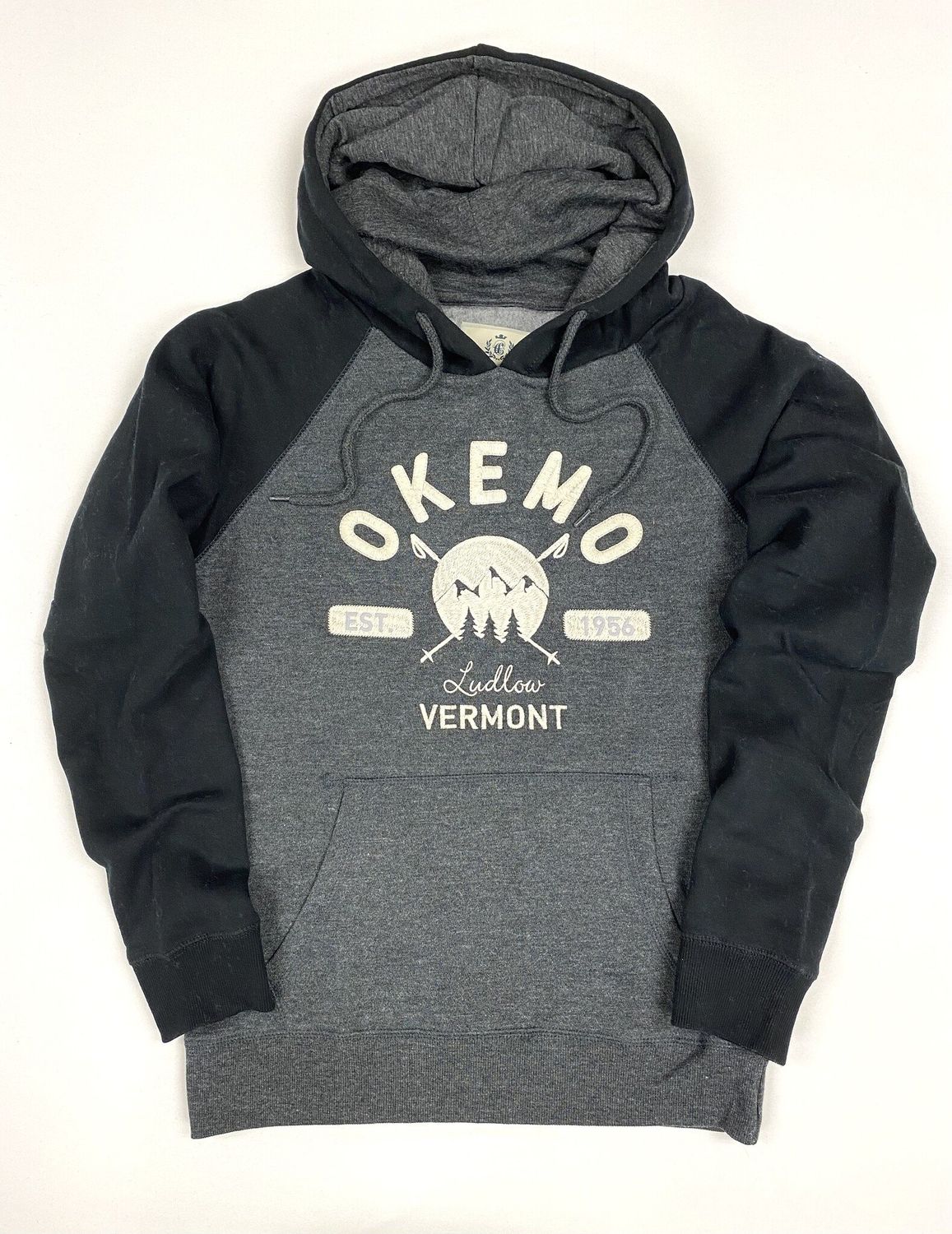 2024 CC L Okemo 2-Tone Hoodie, Color: Black, Size: X-Small